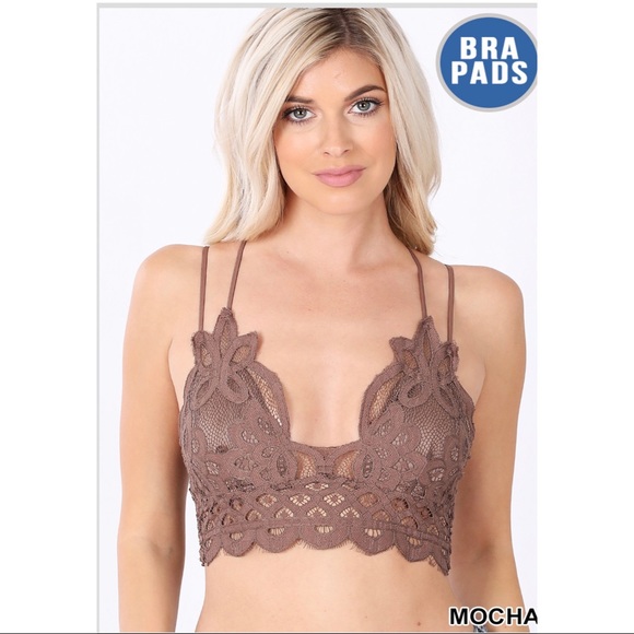 🌹Crochet Lace Bralette With Pads - Picture 7 of 13